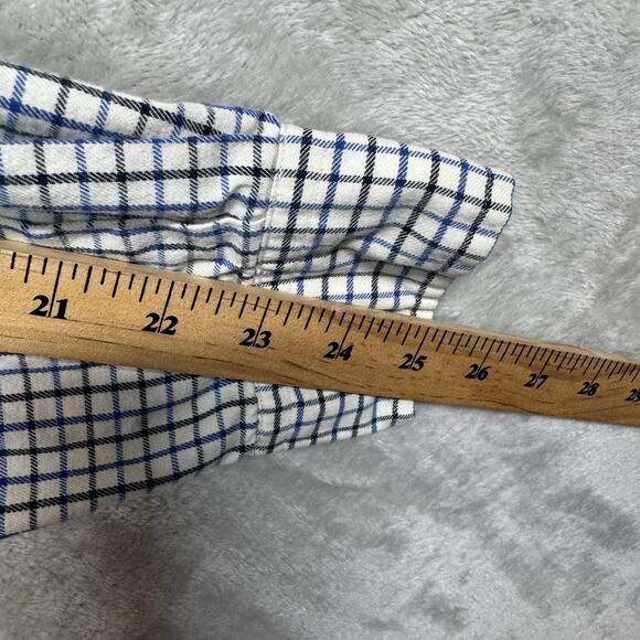 Ralph Lauren Men Shirt Sz L Classic Fit Ivory Plaid Long Sleeve Button Down Pony - Picture 10 of 12